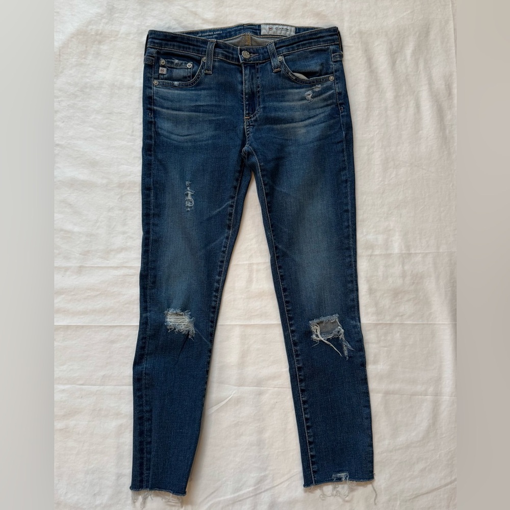 Ag Adriano Goldschmied Dark Blue Denim Jeans